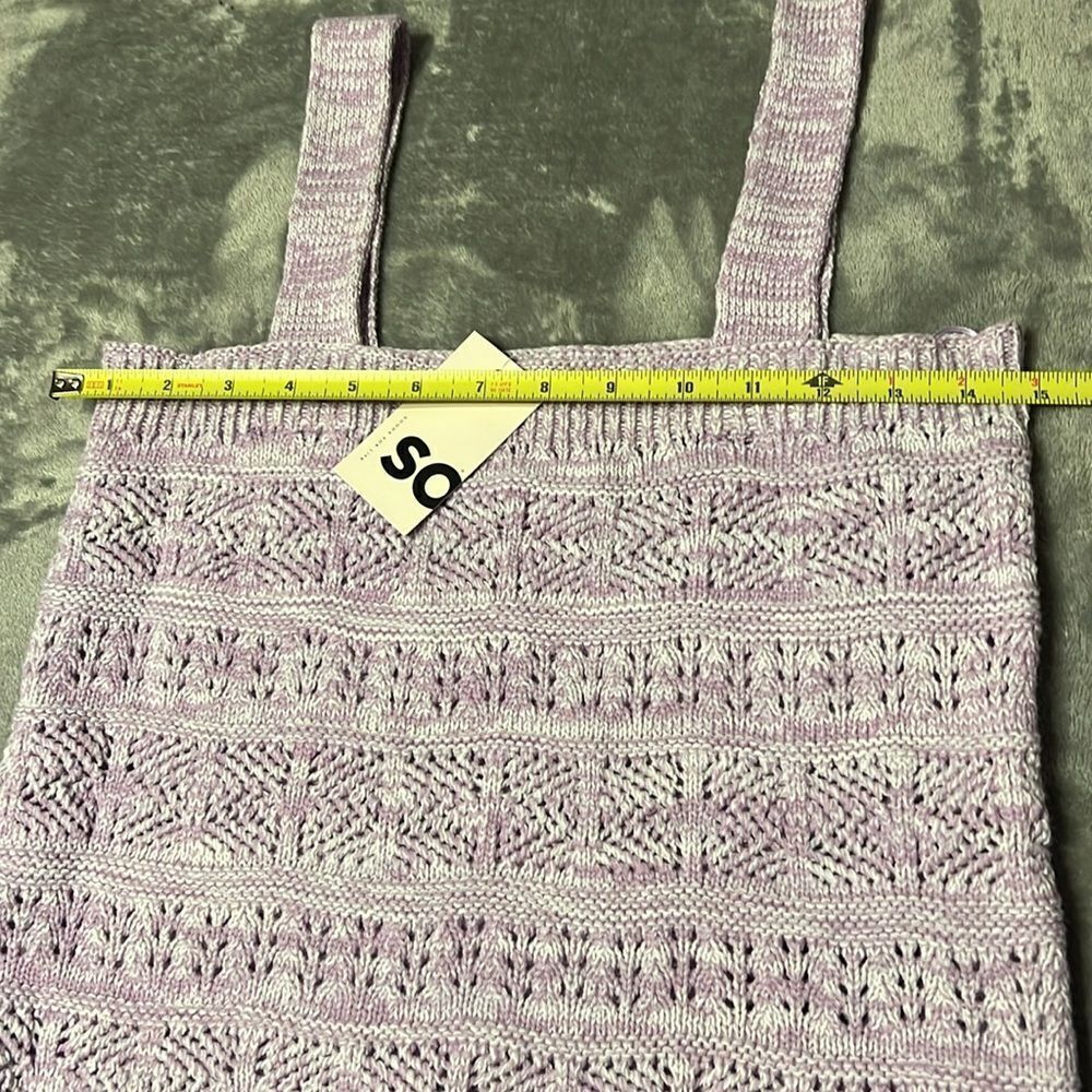 SO Purple Cropped Tank Sweater - Picture 3 of 5
